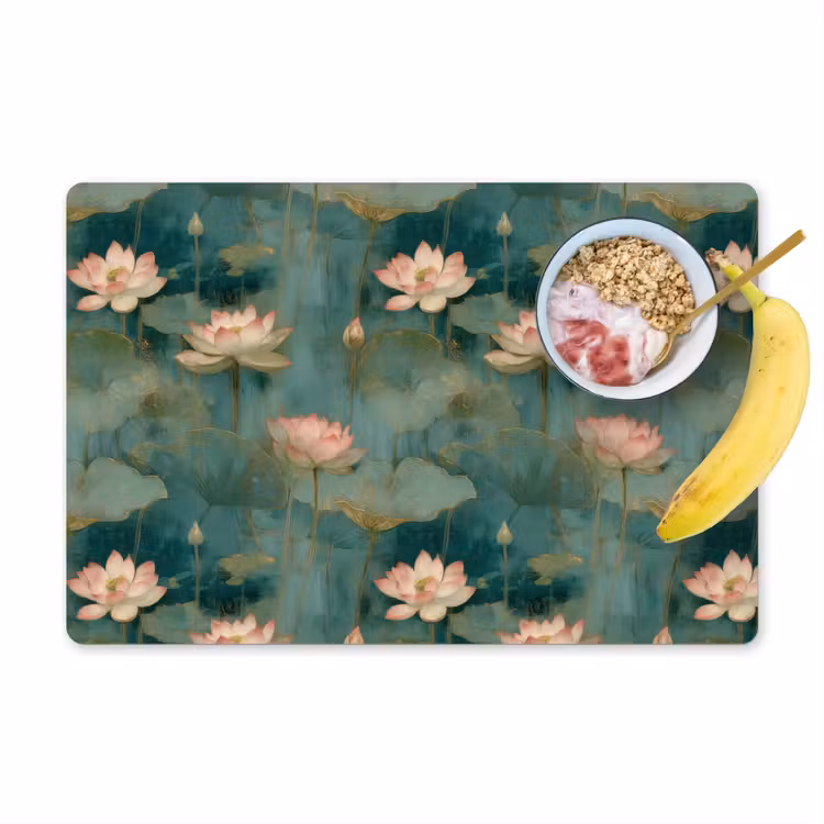 Botanisch - Bloemen - Roze Placemat vinyl groot 368 -zzzproduct_Kitchenyeah-website