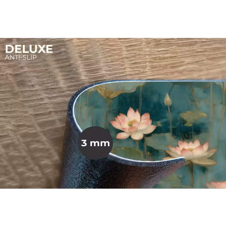Botanisch - Bloemen - Roze Placemat vinyl groot 368 -closeup