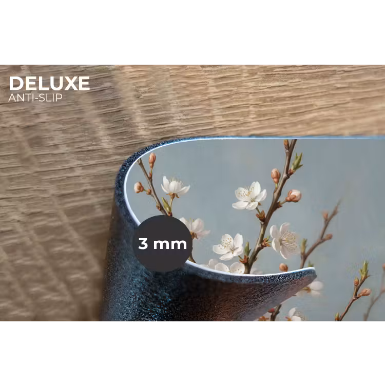 Botanisch - Stilleven - Blauw Placemat vinyl groot -closeup