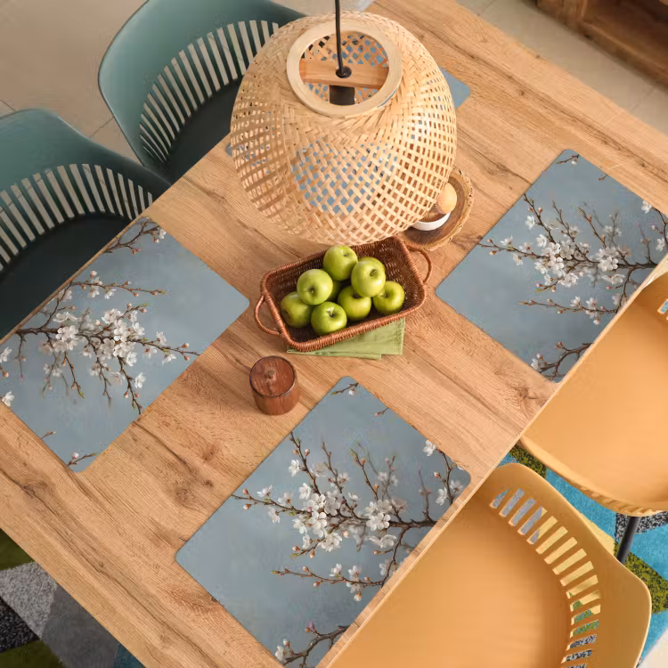 Botanisch - Stilleven - Blauw Placemat vinyl groot -zzsfeer5_Kitchenyeah-website