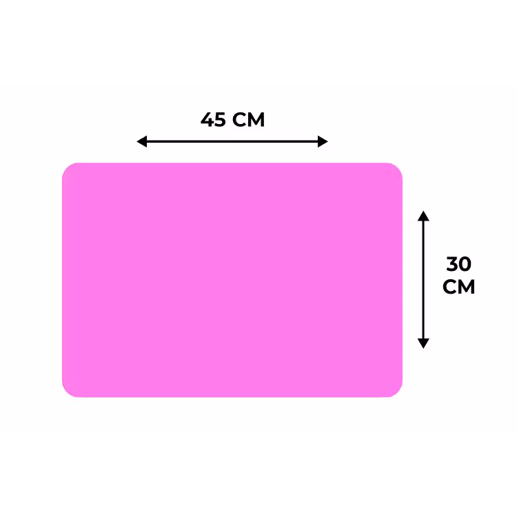 Bright - Orchid - Roze Placemat vinyl groot 368 -specs