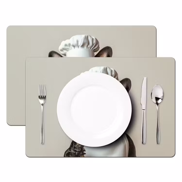 Bril - Hond - Kok Placemat vinyl groot -zzsfeer2_Kitchenyeah-website