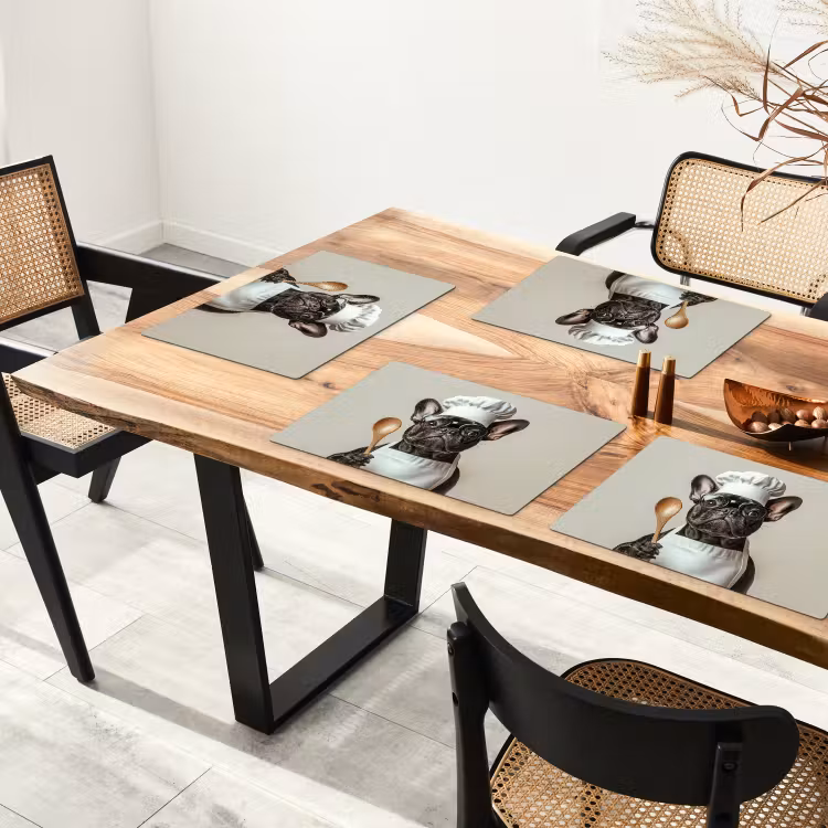 Bril - Hond - Kok Placemat vinyl groot -zzsfeer4_Kitchenyeah-website