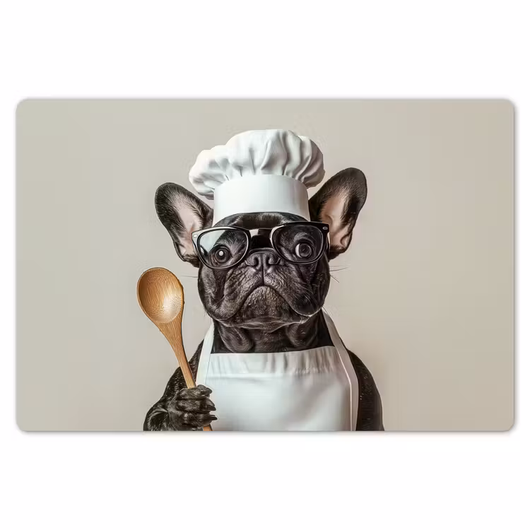 Bril - Hond - Kok Placemat vinyl groot -zzsfeer1_Kitchenyeah-website