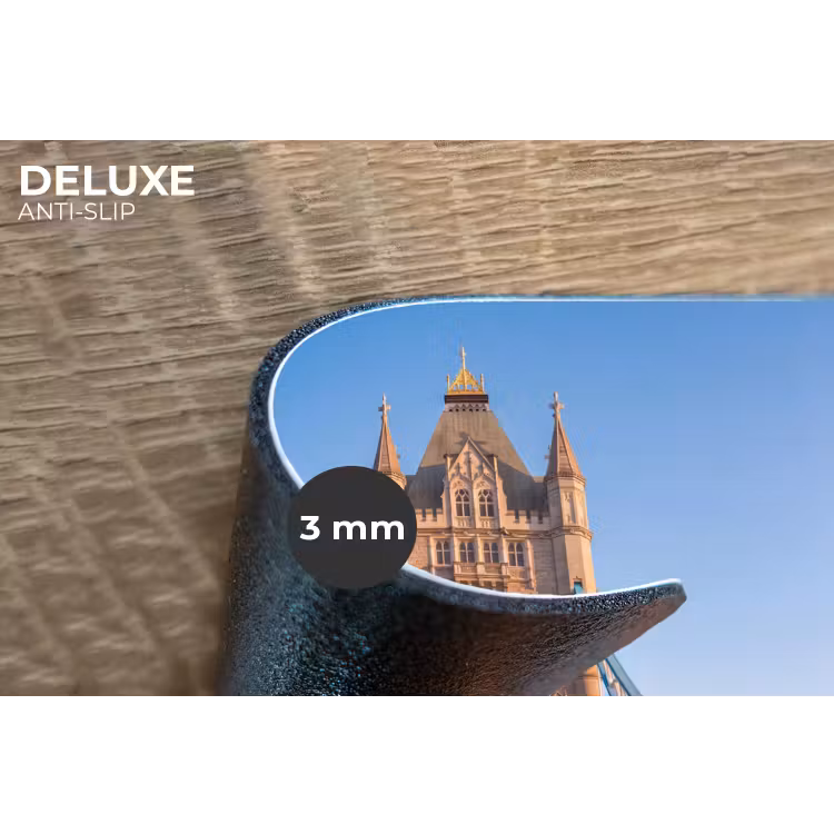 Brug - Toren - Architectuur - Klassiek - Blauw Placemat vinyl groot -closeup