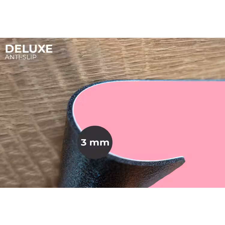 Bubblegum - Pink - Roze Placemat vinyl groot 368 -closeup