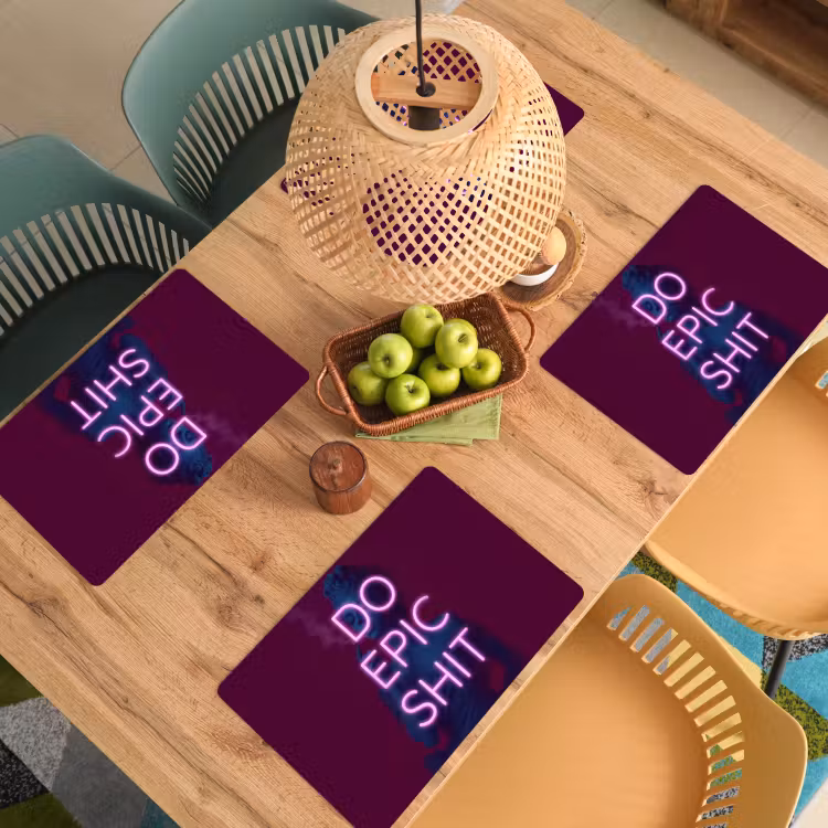 Buste - Neon - LED - Letters Placemat vinyl groot -zzsfeer5_Kitchenyeah-website