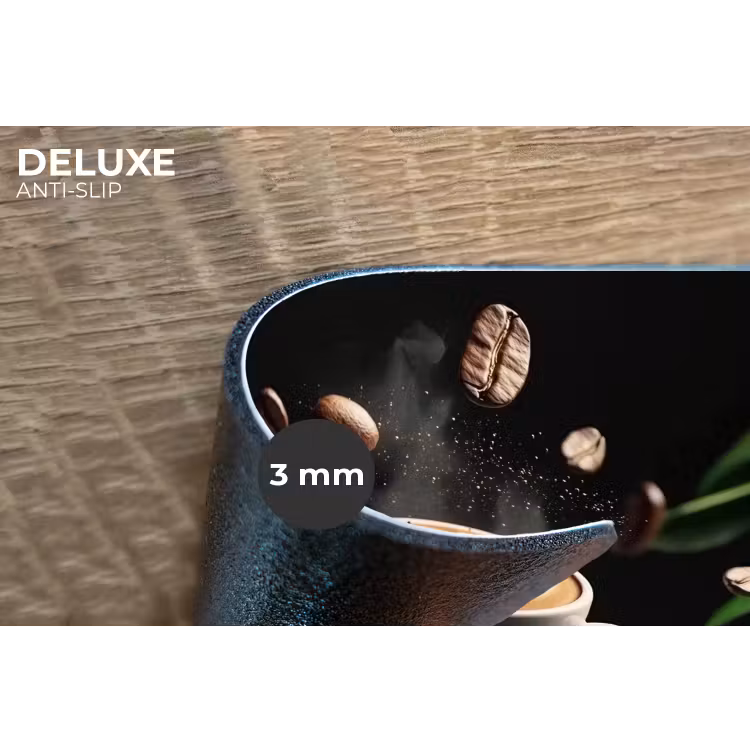 Cappuccino - Kop - Bonen - Bruin Placemat vinyl groot -closeup