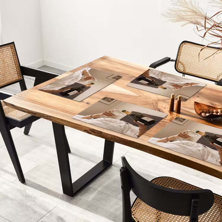 Champagne - Bed - Bubbels Placemat vinyl groot -zzsfeer4_Kitchenyeah-website