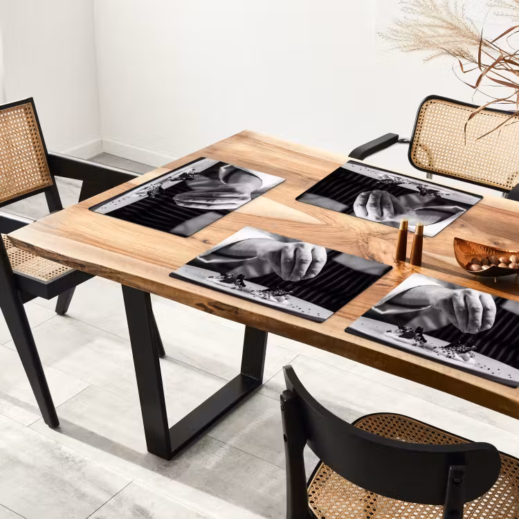 Chef - Garnering - Gerecht Placemat vinyl groot -zzsfeer4_Kitchenyeah-website
