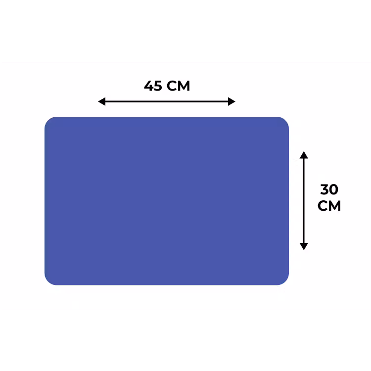 Chinese - Blue - Blauw Placemat vinyl groot 368 -specs