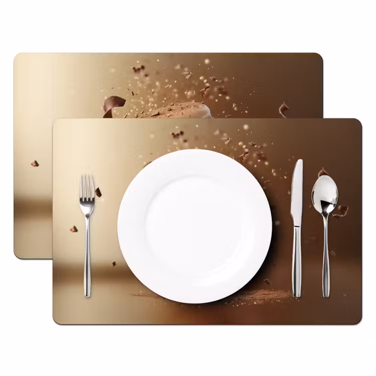 Chocolade - Macarons - Eten - Snoep Placemat vinyl groot -zzsfeer2_Kitchenyeah-website