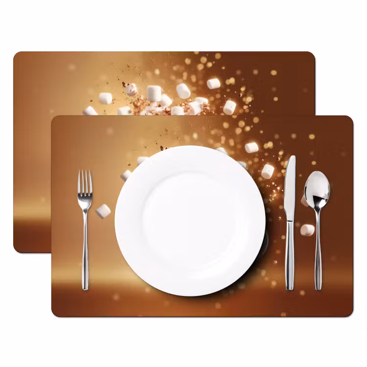 Chocomelk - Drinken - Warm - Bruin Placemat vinyl groot -zzsfeer2_Kitchenyeah-website