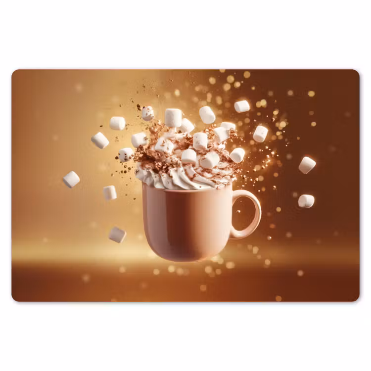 Chocomelk - Drinken - Warm - Bruin Placemat vinyl groot -zzsfeer1_Kitchenyeah-website