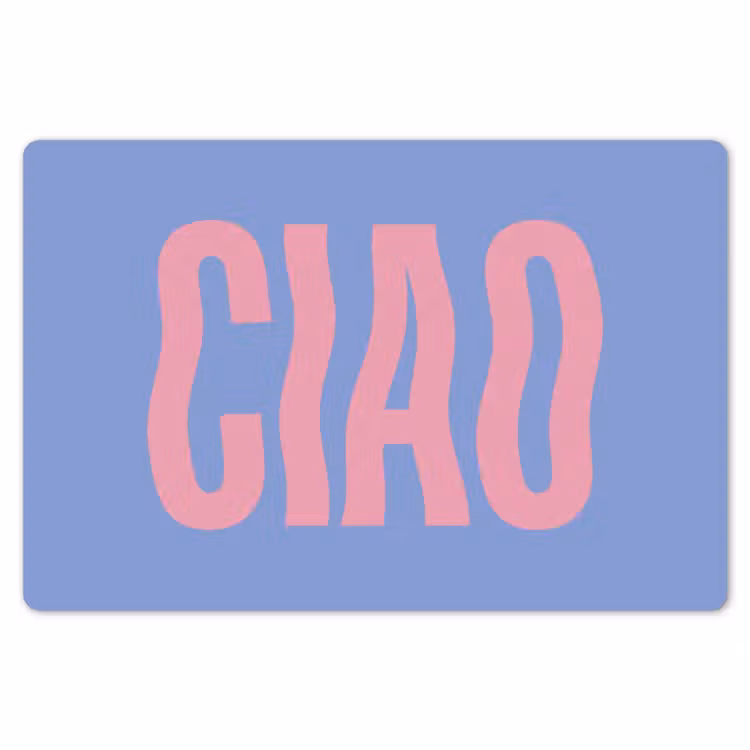 Ciao - Roze - Blauw - Golvend Placemat vinyl groot -zzsfeer1_Kitchenyeah-website