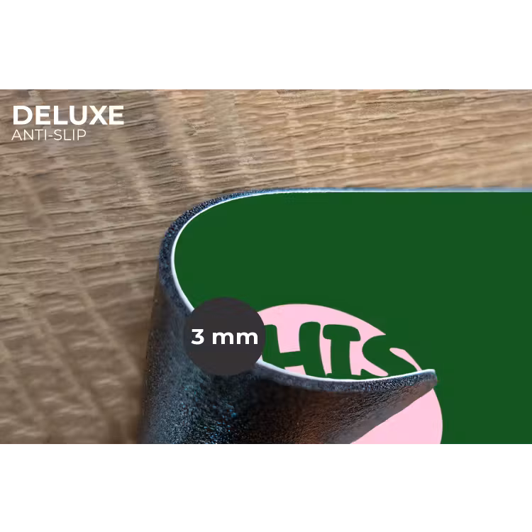 Cirkel - Roze - Tekst - Art Placemat vinyl groot -closeup