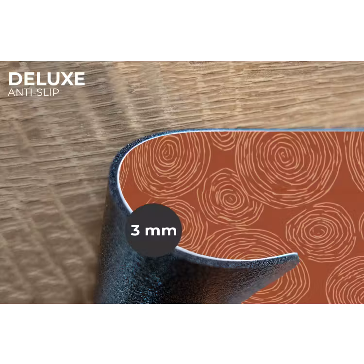 Cirkels - Abstract - Artistiek - Terracotta Placemat vinyl groot 368 -closeup