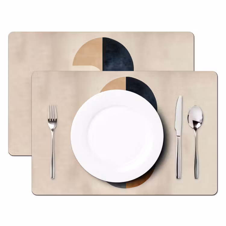 Cirkels - Abstract - Kleurrijk Placemat vinyl groot -zzsfeer2_Kitchenyeah-website