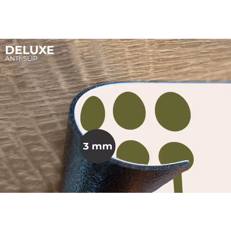 Cirkels - Geometrisch - Abstract - Modern - Groen Placemat vinyl groot -closeup