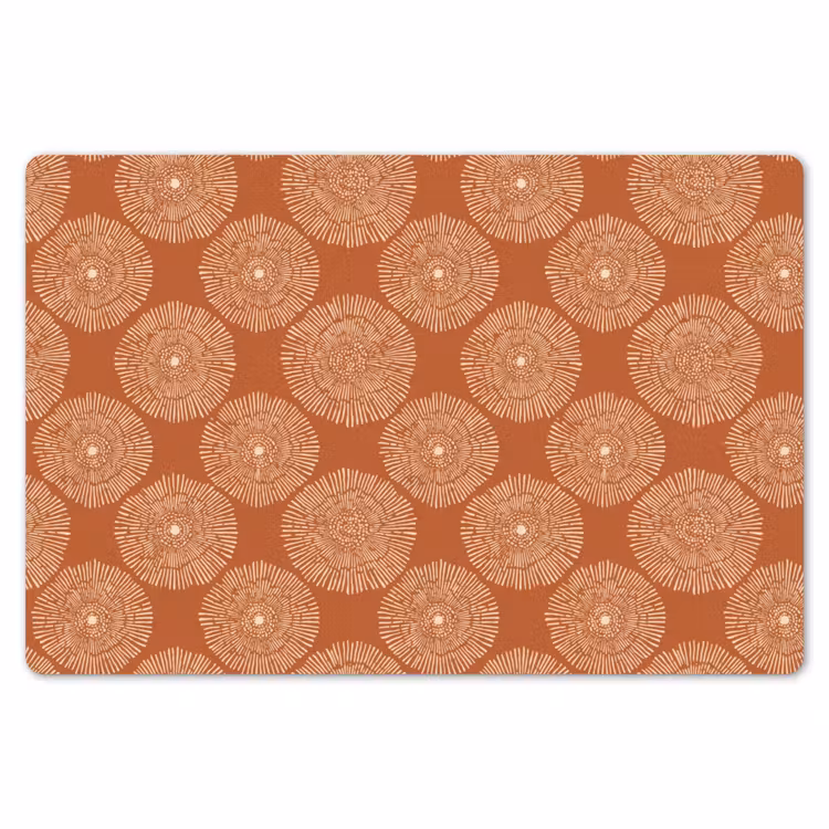 Cirkels - Grafisch - Patroon - Terracotta Placemat vinyl groot 368 -zzsfeer1_Kitchenyeah-website