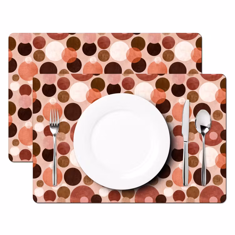 Cirkels - Modern - Kleurrijk Placemat vinyl groot 368 -zzsfeer2_Kitchenyeah-website