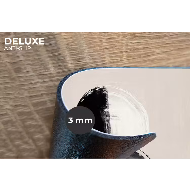 Cirkels - Strepen - Minimalistisch - Zwart Placemat vinyl groot -closeup