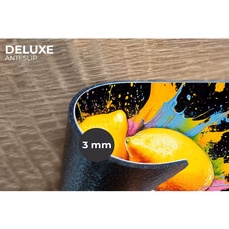 Citroen - Graffiti - Kleurrijk - Verf - Modern Placemat vinyl groot -closeup