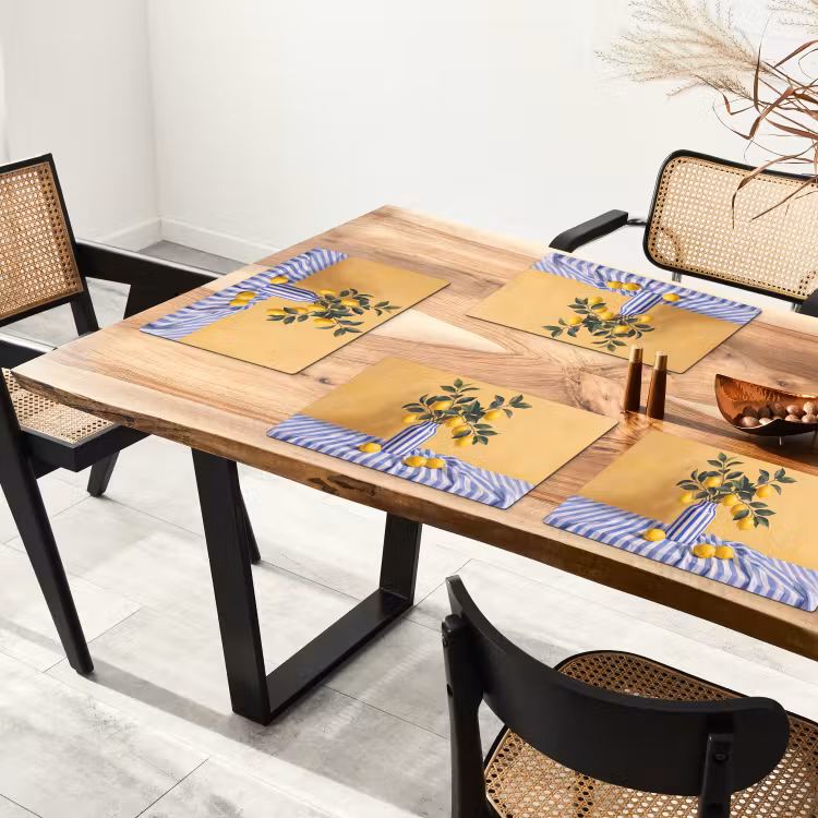 Placemat - 6 stuks - Citroen - Stilleven - Modern - Citroen - Stilleven - Modern Placemat vinyl groot