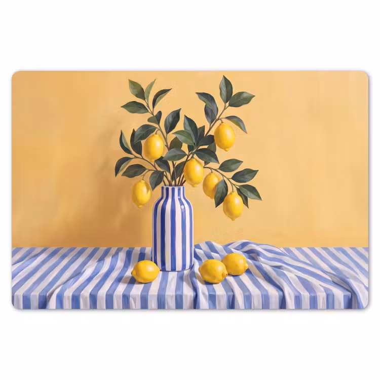 Placemat - 6 stuks - Citroen - Stilleven - Modern - Citroen - Stilleven - Modern Placemat vinyl groot