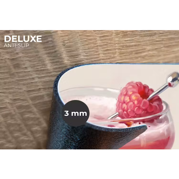 Cocktail - Framboos - Drank - Modern - Roze Placemat vinyl groot -closeup