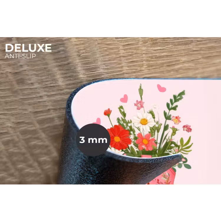 Cowboylaarzen - Roze - Boeket - Bloemen Placemat vinyl groot -closeup