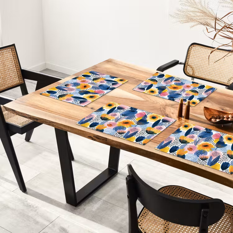 Creatief - Patroon - Kleurrijk Placemat vinyl groot 368 -zzsfeer4_Kitchenyeah-website