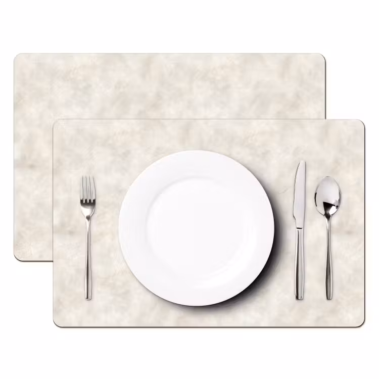 Crèmebeige - Marmer - Aders Placemat vinyl groot 368 -zzsfeer2_Kitchenyeah-website