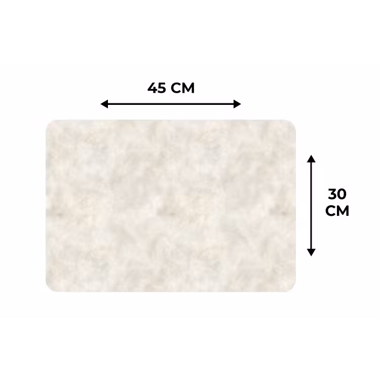 Crèmebeige - Marmer - Aders Placemat vinyl groot 368 -specs