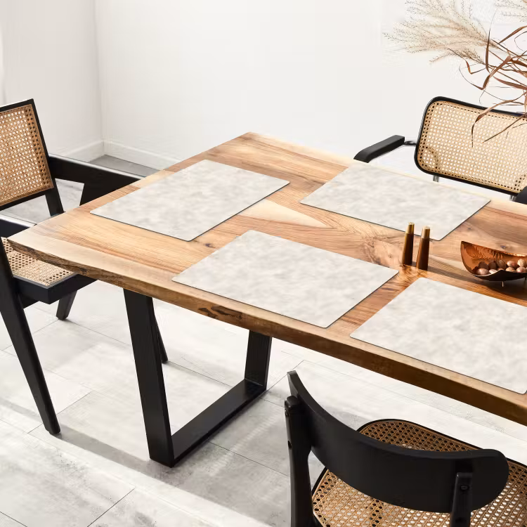 Crèmebeige - Marmer - Aders Placemat vinyl groot 368 -zzsfeer4_Kitchenyeah-website