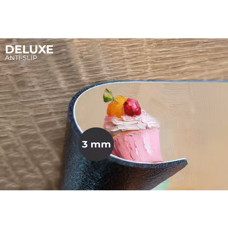 Cupcakes - Gestapeld - Kleurrijk - Fruit Placemat vinyl groot -closeup