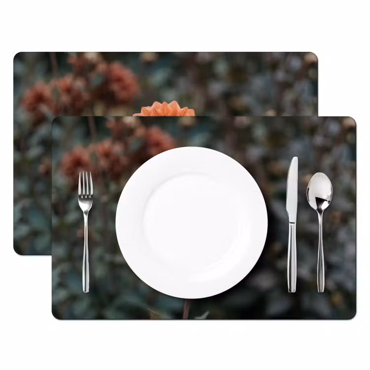 Dahlia - Bloem - Natuur - Sfeervol Placemat vinyl groot -zzsfeer2_Kitchenyeah-website