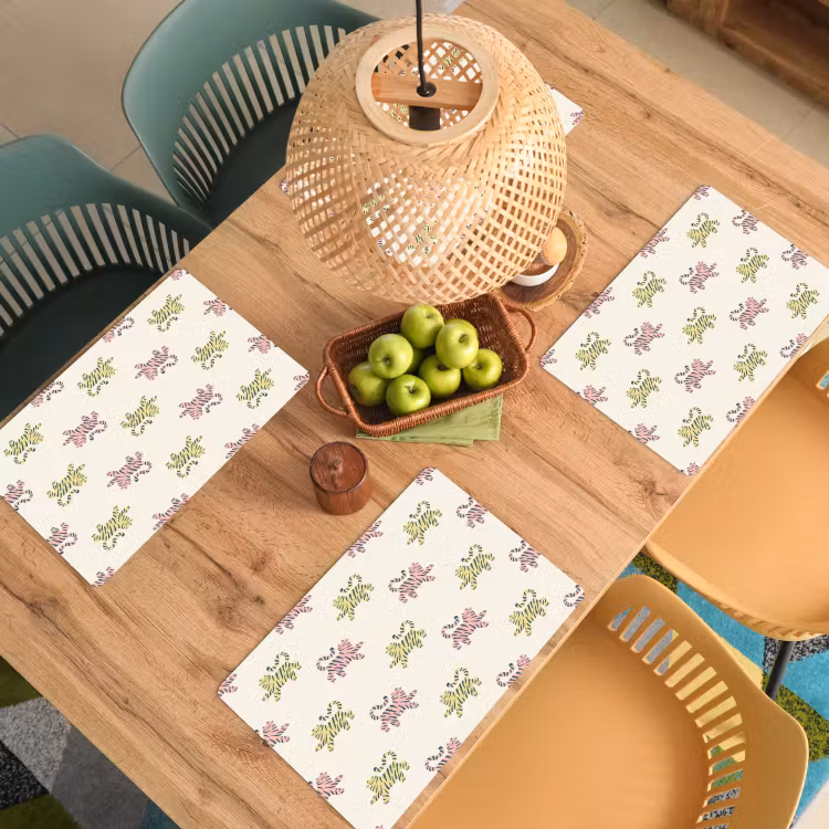 Dansend - Katten - Patroon Placemat vinyl groot 368 -zzsfeer5_Kitchenyeah-website