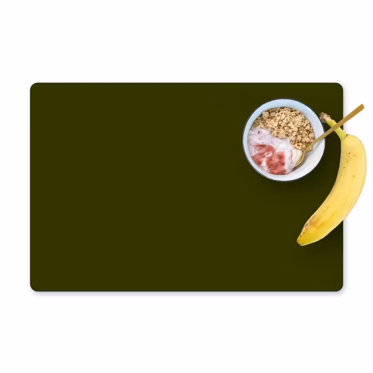 Dark - Olive - Groen Placemat vinyl groot 368 -zzzproduct_Kitchenyeah-website