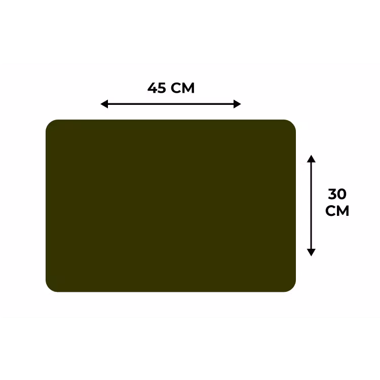 Dark - Olive - Groen Placemat vinyl groot 368 -specs