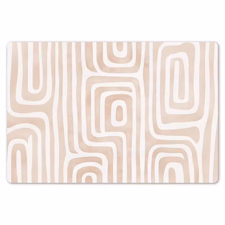 Decoratief - Labyrint - Beige Placemat vinyl groot -zzsfeer1_Kitchenyeah-website