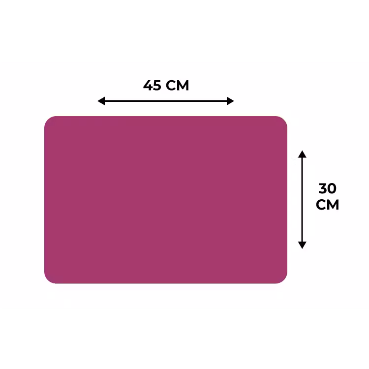 Deep - Magenta - Paars Placemat vinyl groot 368 -specs