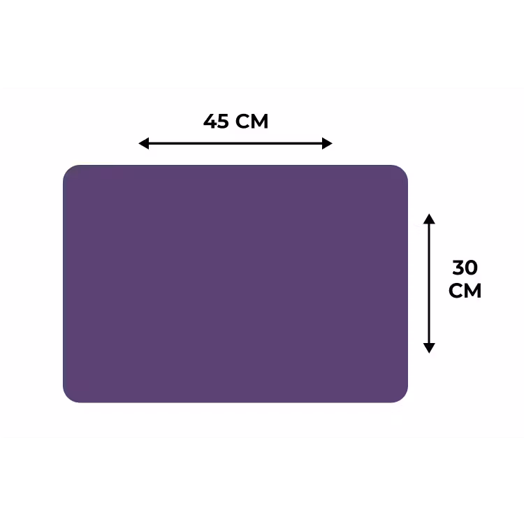 Deep - Plum - Paars Placemat vinyl groot 368 -specs