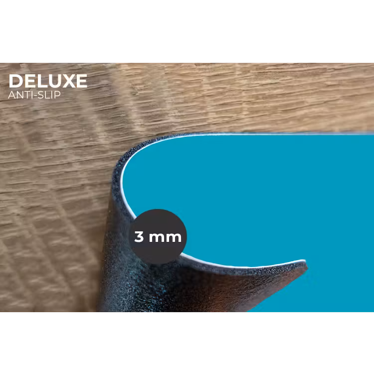 Deep - Turquoise - Turkoois Placemat vinyl groot 368 -closeup