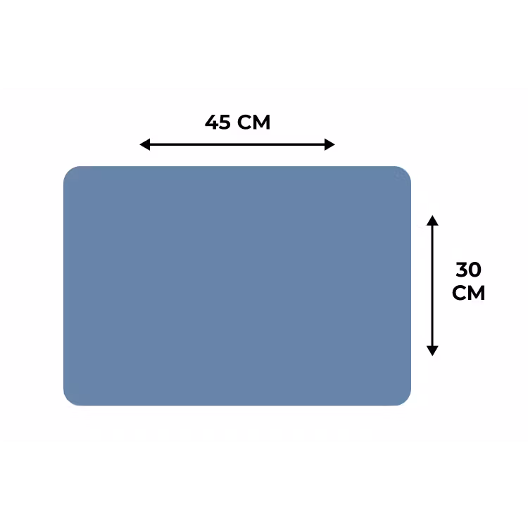 Denim - Breeze - Blauw Placemat vinyl groot 368 -specs