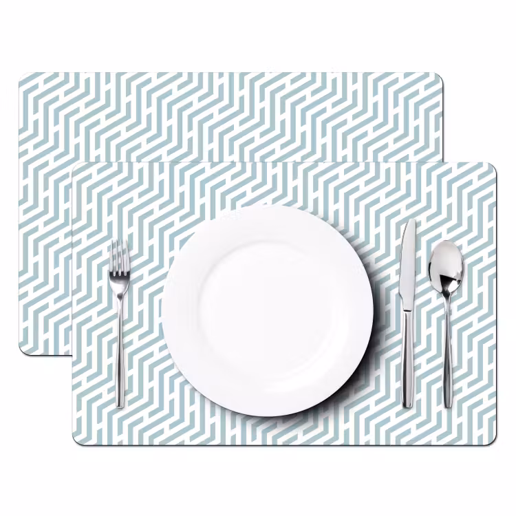 Design - Geometrie - Patroon - Groen Placemat vinyl groot 368 -zzsfeer2_Kitchenyeah-website