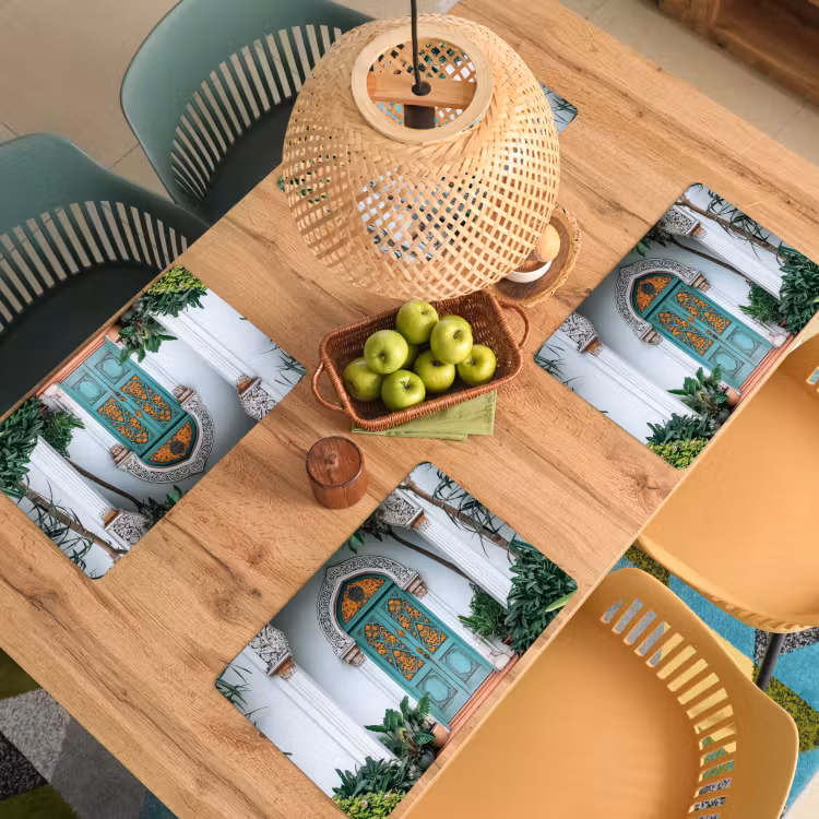 Deur - Patronen - Planten Placemat vinyl groot -zzsfeer5_Kitchenyeah-website