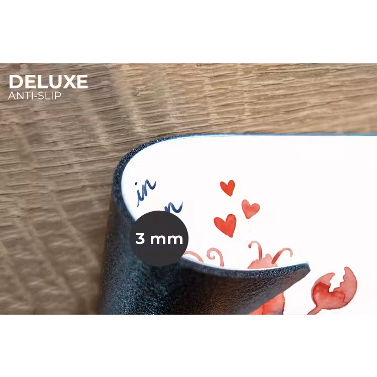 Dier - Dans - Liefde - Waterverf - Rood Placemat vinyl groot -closeup