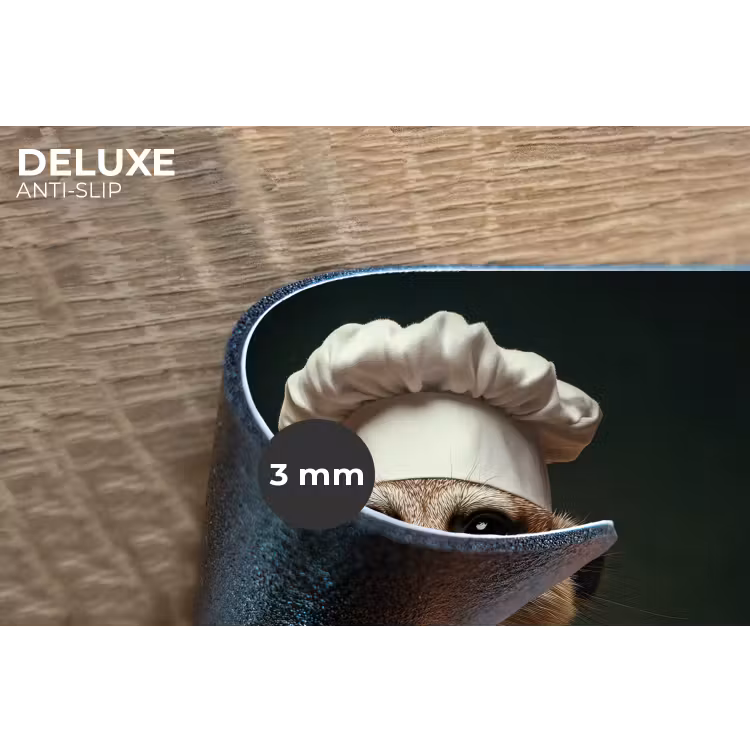 Dier - Kok - Stokstaartje Placemat vinyl groot -closeup