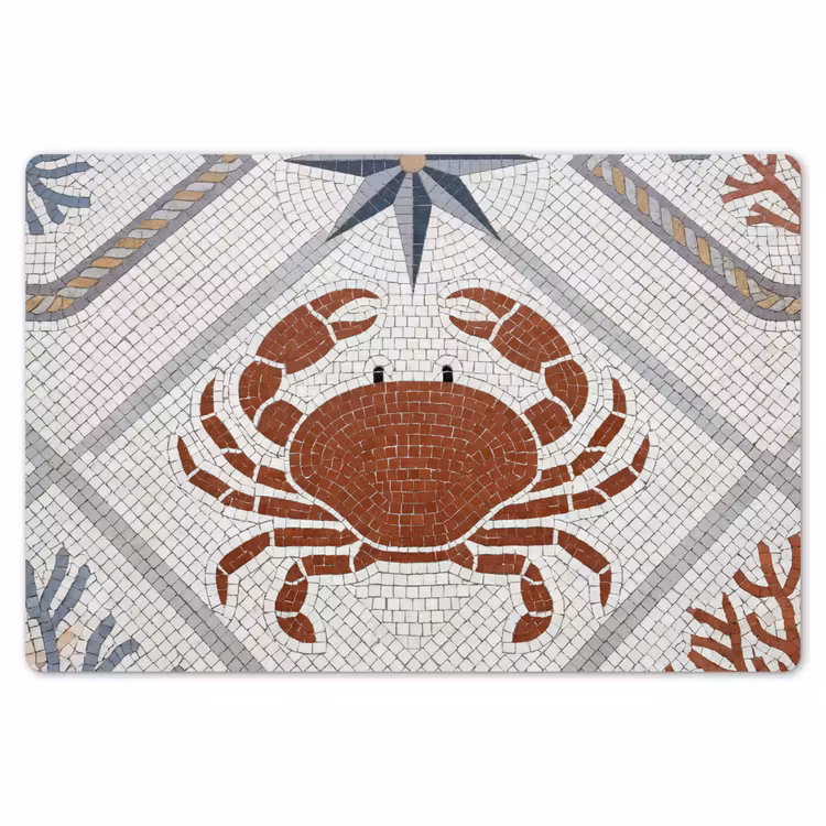 Dier - Mozaïek - Zee - Klassiek - Bruin Placemat vinyl groot -zzsfeer1_Kitchenyeah-website